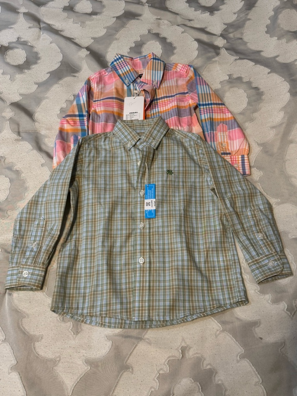 (2) Toddler Boy Button Down Shirts - NWT - 2T
